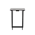 thumbnail image 4 of Contemporary Home Living 5-Piece Folding Tray Table Set with Stand - 26.5" - White and Black, 4 of 9