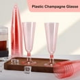 thumbnail image 5 of 40 Pack Plastic Champagne Flutes,4.5 oz Disposable Champagne Glasses,Pink Plastic Toasting Glasses for Parties Toasting Birthday Wedding Party Cocktail Cups Bulk, 5 of 7