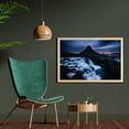 thumbnail image 2 of Landscape Wall Art with Frame, Kirkjufell Volcano Coast of Snaefellsnes Peninsula Iceland European Outdoors, Printed Fabric Poster for Bathroom Living Room, 35" x 23", Multicolor, by Ambesonne, 2 of 2