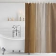 thumbnail image 4 of Brown Ombre Waterproof Fabric Shower Curtain, Vintage Country Wooden Waterproof Fabric Shower Curtain for Bathroom Curtains Bathtubs Hotel Washable Shower Curtains with 12 Hooks Extra Long 72x96, 4 of 8