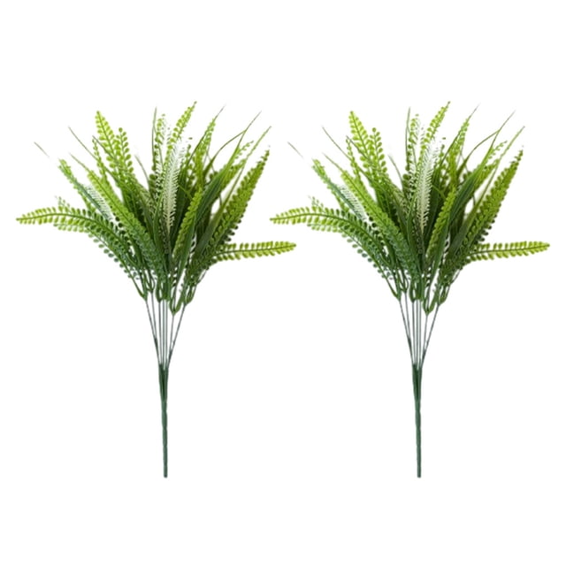 Bearachild 2 plantas de flores artificiales para una belleza eterna, flores artificiales para interiores y exteriores. Decoración blanco