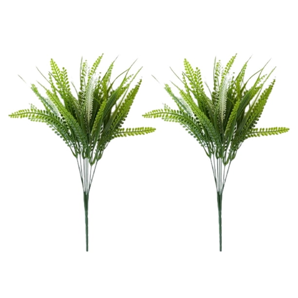 Inteprter Flores artificiales ecológicas de 2 piezas: agregue belleza sin dañar la naturaleza Planta artificial elegante Decoración blanco