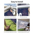thumbnail image 7 of 4th of July RV Awning Sun Shade Screen 9'X15.3' 250th Celebrating Freedom Mesh Sunscreen Patriotic Star Fireworks Awning Shade Screen with Zipper UV Blocker Completed Kits for RV Motorhome Camper, 7 of 7