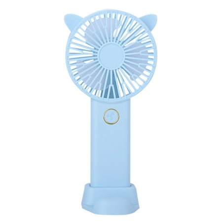 

Qocolhg Portable Handheld Fan with Base and Digital Display Portable Fan Rechargeable 3 Speed Wind USB Rechargeable Foldable Fan Quiet Personal Fan Desk Fan wit