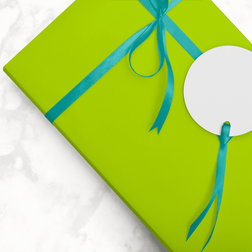 JAM Paper & Envelope Lime Green Matte Wrapping Paper, All Occasion