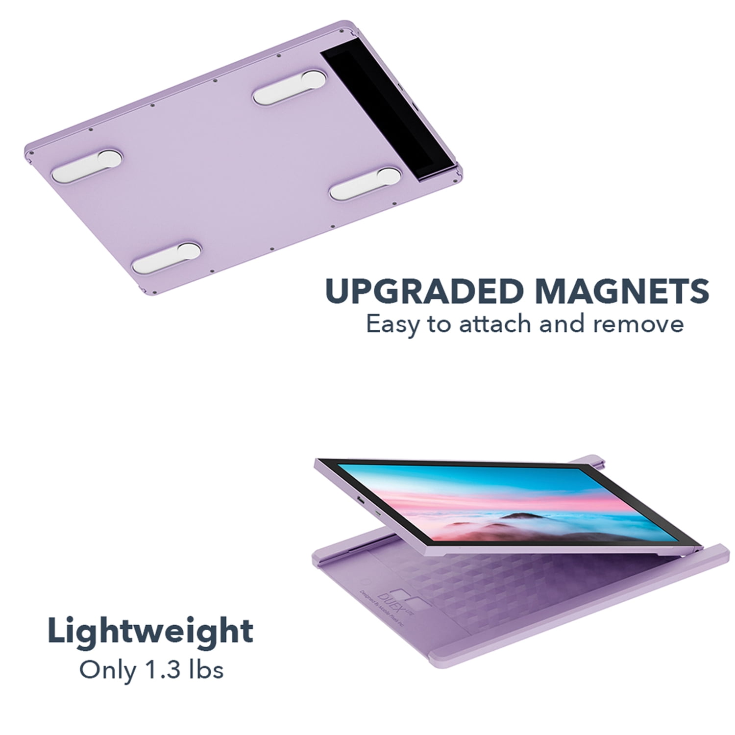 MP 101-1005P08 DUEX Lite 12.5-In. IPS LCD Slide-Out Display for Laptops (Misty Lilac)