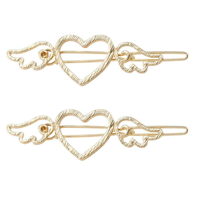 Miangastore barrettes à Cheveux Forte Adhérence Épingles à Cheveux Alliage de Zinc Antidérapant Usage Quotidien Femmes 2 Pcs