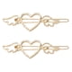 thumbnail image 1 of 2 horquillas con forma de corazón para el pelo, pasadores antideslizantes con forma de ala, 1 of 5