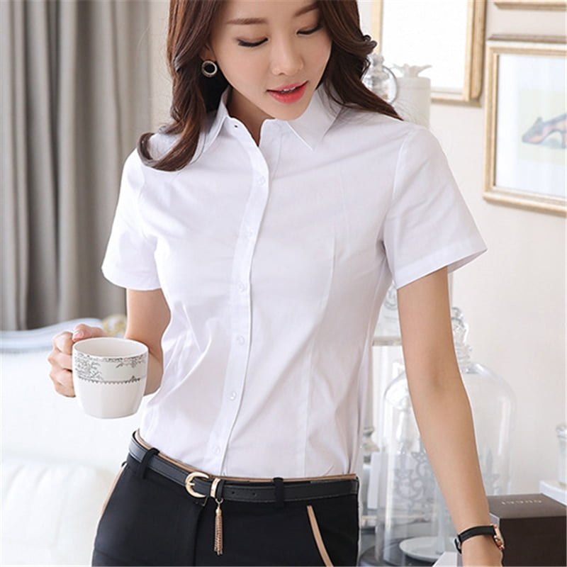 Maiding Korean Fashion Women Button Up Shirt Elegant Women Cotton Blouses Woman White Shirts Blusas Mujer De Moda Women Tops White
