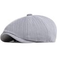 thumbnail image 5 of CoCopeaunts Newsboy Hats for Men Solid Plain Flat Cap Vintage Artist Painter Ivy Hat Octagonal Newsboy Cap Retro Beret Hat, 5 of 7