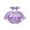 Purple, variant on RUINIXCW Newborn Baby Girls Halloween Outfit Gingham Plaid Bubble Romper Long Sleeve Ghost Witch Hat Pumpkin Print Smocked Bodysuit Playsuit with Headband