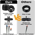 thumbnail image 4 of 240FT Drip Irrigation System,Automatic Drip Irrigation Kit with 1/2 inch Hose 1/4 inch Distribution Tubing and Accessories,for Lawn Raised Bed Greenhouse Plant Watering System, 4 of 8