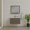 thumbnail image 4 of Alya Bath Paterno 36" Modern Wood Wall Mounted Bathroom Vanity in Gray, 4 of 7