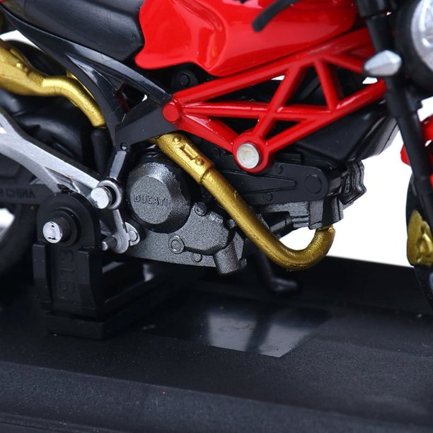 Moto miniature Honda Africa Twin 1:18 moulée sous pression avec détails réalistes