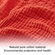 thumbnail image 3 of Manta 200 X 230 Muslin Toalla Baño Ropa Cama Envoltorio Transpirable () Rosa, 3 of 9