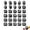 Black, variant on Numbered Pencil Toppers 1-30, Reusable Identification Markers for Pencil Tracking & Organization, Desk & Office Supply