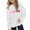 White, variant on Teens Heart Print Hoodie Long Sleeve Hooded Valentine's Day Pullover for Girls Warm Soft Sweatshirt White Size 13-14 Years