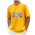thumbnail image 1 of Playeras Deportivas Para Hombre, Camiseta De Fútbol Alemán Con Gráfico De Talla Grande, Camiseta Estampada De Manga Corta De Color Liso, 1 of 5