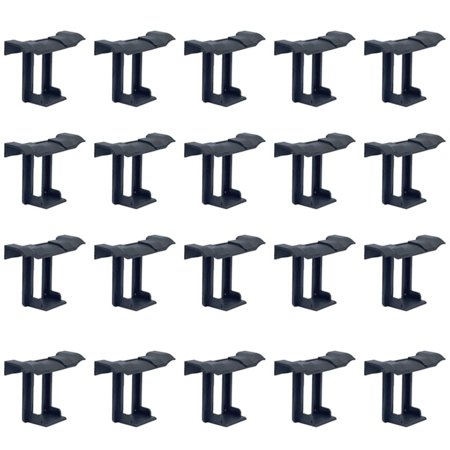 

20PCS Photovoltaic Panel Drainage Buckle Plate Solar Panel Water Drain Clip for Solar Panel Draining Black 35mm