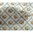 thumbnail image 4 of oneOone Viscose Chiffon Fabric Diamond|Leaves & Rose Floral Print Fabric BTY 42 Inches Wide, 4 of 4