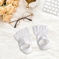 thumbnail image 1 of Un par de calcetines con punta para mujer, sólidos, cómodos, transpirables, calcetines de cinco dedos para ir de compras, 1 of 10