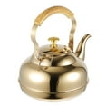 thumbnail image 6 of FENGGUIQU Whistling Tea Kettle Golden Stainless Steel Stovetop Use For Home Users 1Pack, 6 of 9
