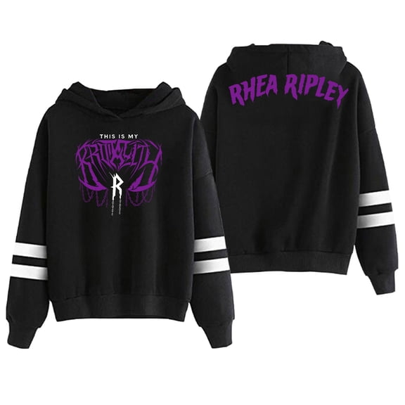 Rhea Ripley Brutality Hoodie Pocketless Parallel Bars Sleeve Streetwear Men Women Hooded Sweatshirt