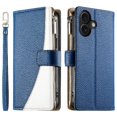thumbnail image 4 of Funda cartera GANGXUN para iPhone 16 , cuero PU con tarjetero, cremallera, correa de mano, soporte y protección 934°, 4 of 6