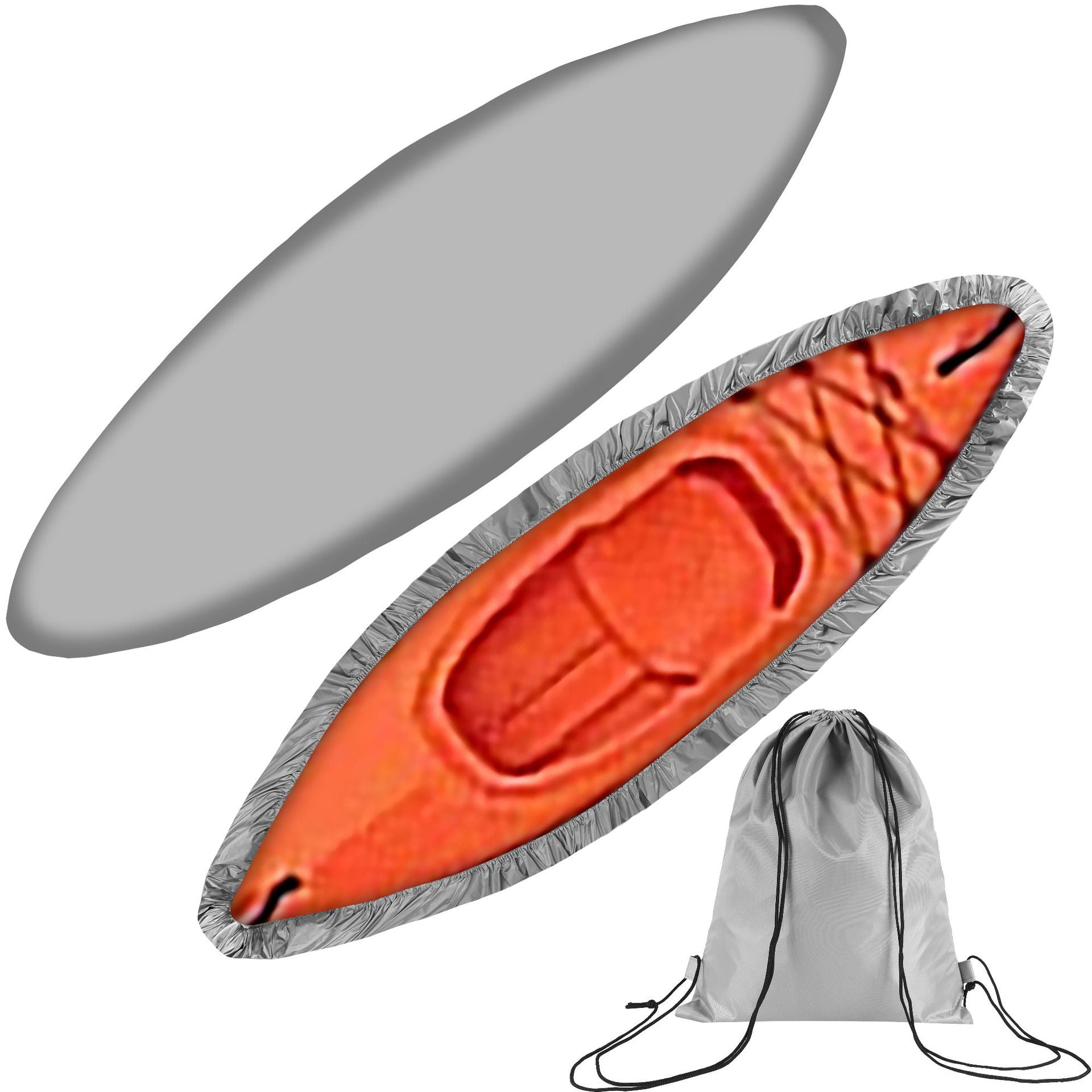 Housse Imperméable Canoë Kayak 5.5m - Protection UV 50+ & Fermeture Éclair Étanche - Avec Sac De Rangement - 5