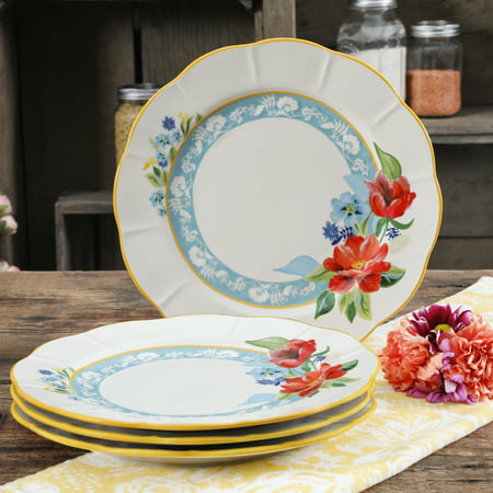 The Pioneer Woman Spring Bouquet 11-Inch Dinner Plates, Set of