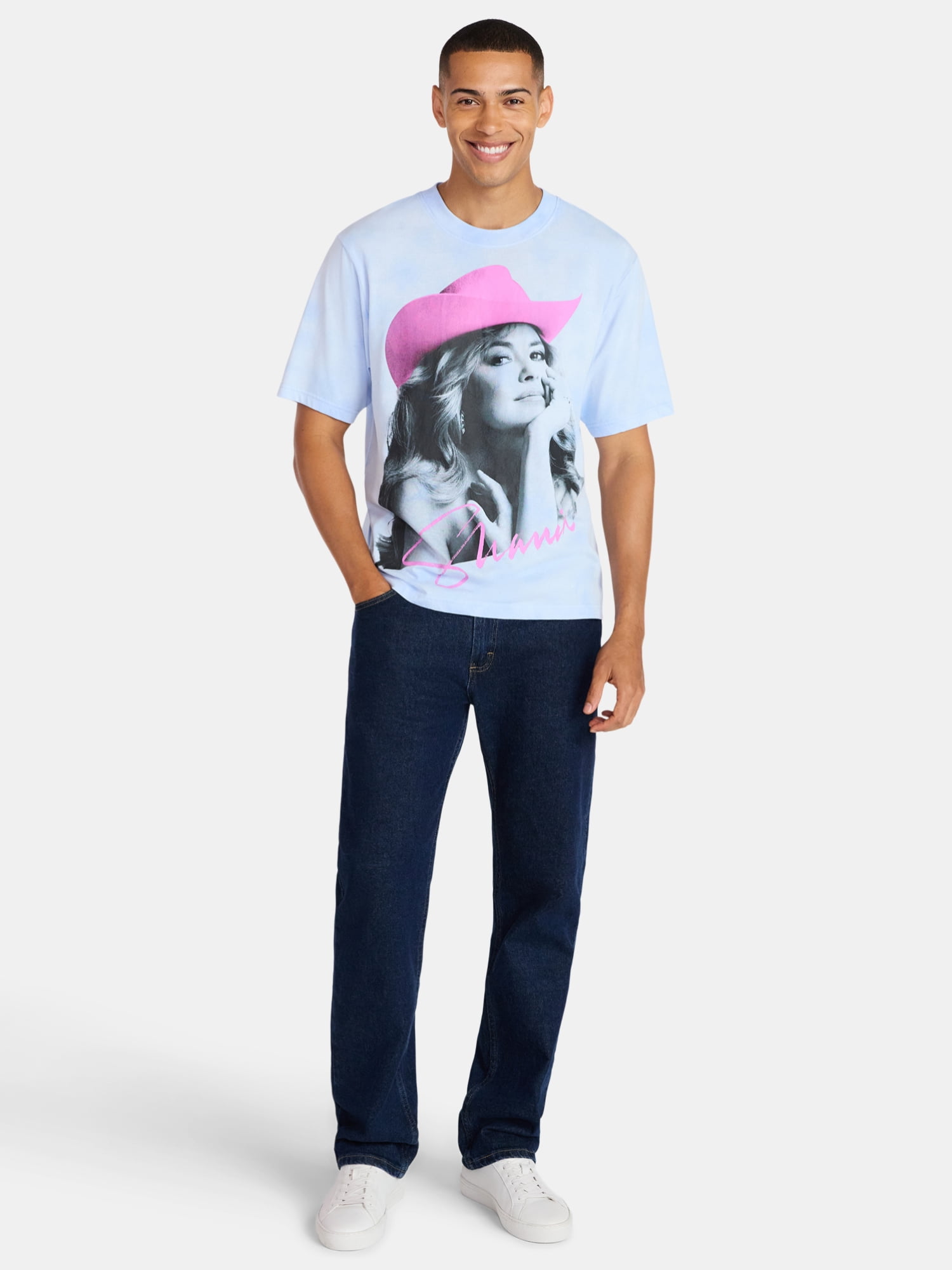 Shania Twain Oversized Boxy Fit Pride Graphic Tee, Men's Sizes XS-3XL