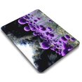 thumbnail image 1 of KSK KAISHEK Plastic Hard Shell Cover for 2022/2021/2020/2019/2018 Release Newest MacBook Air 13 inch Touch ID + Black Keyboard Cover Model: A2337 m1/A2179/A1932 Purple series 0622, 1 of 5
