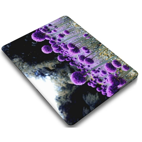 KSK KAISHEK Plastic Hard Shell Cover for 2022/2021/2020/2019/2018 Release Newest MacBook Air 13 inch Touch ID + Black Keyboard Cover Model: A2337 m1/A2179/A1932 Purple series 0622