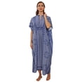 thumbnail image 2 of FcBaudy Maillots de Bain pour Femmes Maillot de Bain Grande Taille pour Femmes Robe de Plage Décontractée à Manches en V Imprimée, 2 of 5