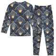 thumbnail image 2 of FORMRS Kids Pajama Set Cotton Long Sleeve Top and Pants 2-Piece Lounge Sleepwear, Sizes 18M-8Y, Elegance Art Pattern, 2 of 6