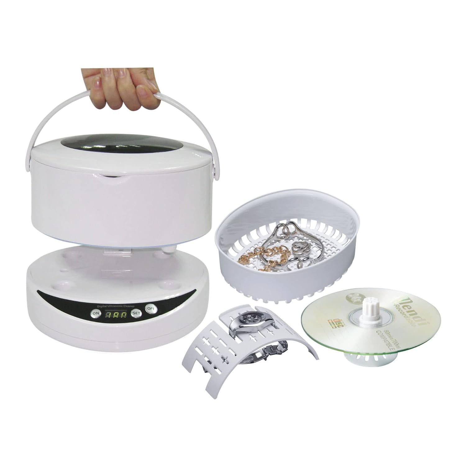 iSonic Ultrasonic Jewelry Cleaner Cds200b With Cleaning Solution Concentrate Csgj01, 110v