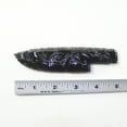 thumbnail image 3 of 1 Obsidian Ornamental Knife Blade  #2724  Mountain Man Knife, 3 of 4