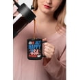 thumbnail image 2 of 4th of July, Happy USA Independence Day, Black 15oz Ceramic Mug, 2 of 5