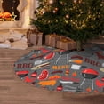 thumbnail image 5 of Defioc BBQ Icons for Christmas Tree Skirt Snowman Xmas Tree Skirt Farmhouse Christmas Decorations Tree Mat for Holiday Party Decor-36", 5 of 6