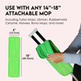 thumbnail image 3 of Microfiber Mop Pads 4 Pack - Reusable Washable Cloth Mop Head Replacements Best Thick Spray Wet Dust Dry Flat Velcro Attachment 18" Inch - Cleaning Refill Fits Bona, Bruce, Rubbermaid, Libman + More, 3 of 4
