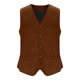 thumbnail image 5 of pstuiky Camiseta sin mangas para hombre, Blazer de moda para hombre, chaleco ajustado con cuello en V y botonadura lisa Tops elegantes para mujer l, 5 of 6