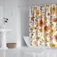 thumbnail image 2 of Waterproof Beautiful Colorful Floral Shower Curtain 72x72 Inch Boho Style Polyester Unique Shower Curtain for Bathroom Hotel Home Decor with 12 Plastic Hooks, 2 of 5