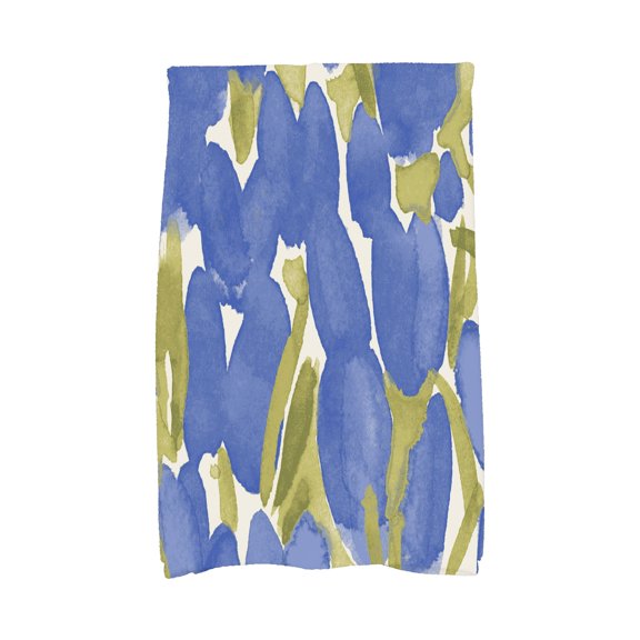 Simply Daisy's Sunset Tulip 16x25 inch Blue Floral Kitchen Towel