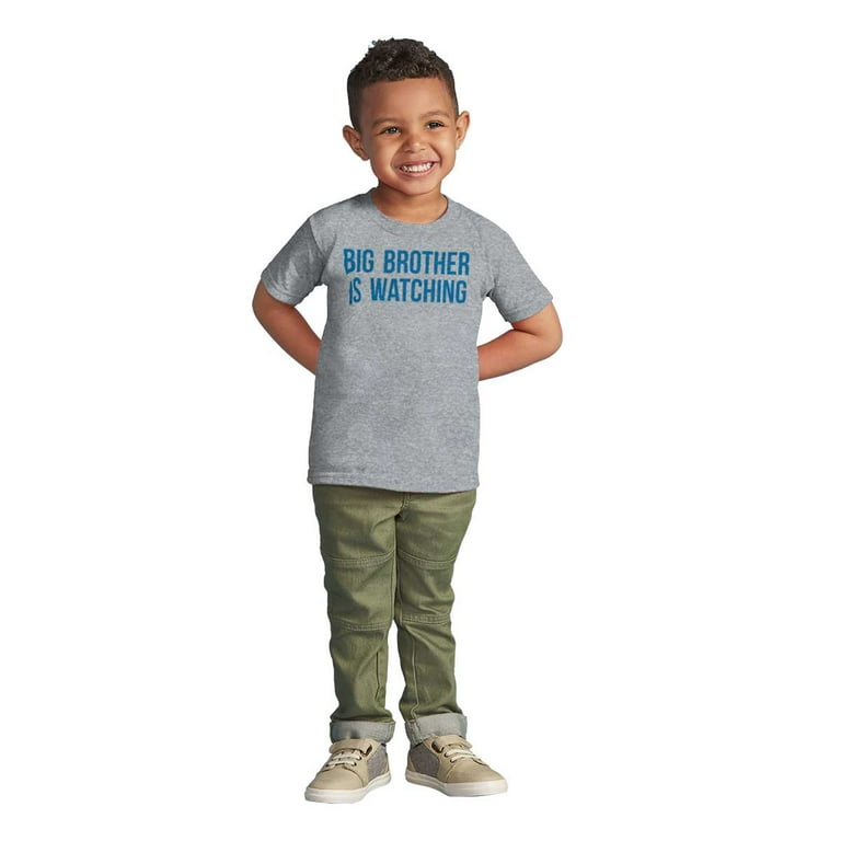 Big Brother is Watching Funny Lil Bro Toddler Boy Girl T Shirt
