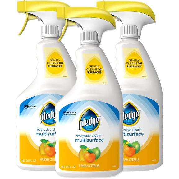 pH-Balanced Multisurface Cleaner Spray for Everyday Care, Fresh Citrus Scent, 25oz (Pack of 3)