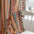 thumbnail image 3 of Cortinas Erbnaryx Boho, geométricas, semiopacas, 213 x 213 cm, color rojo, 3 of 7