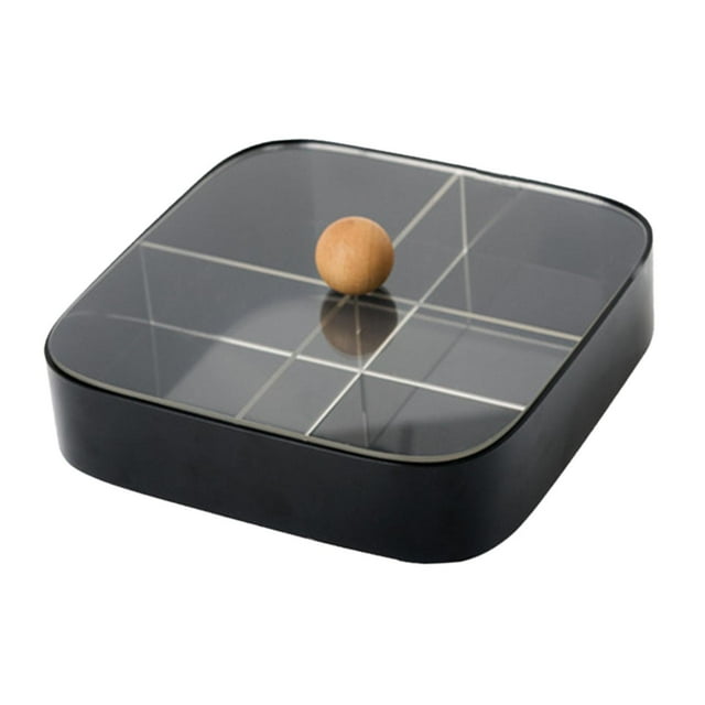 pitrice Divided Serving Tray With Lid Food Plates Dish Offers Innovative Way To Serve Variety Of Snacks Creatively