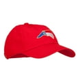thumbnail image 5 of North Carolina State Flag Map Embroidered Unstructured Washed Cap - Red OSFM, 5 of 5