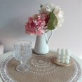 thumbnail image 4 of ENJOYW Rattan Trivet Mats Heat Insulation Handmade Cotton Flax Dining Table Non-Slip Placemat for Kitchen Jute Coaster, 4 of 7