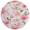 thumbnail image 3 of Floral Colorful Flower Round Small Area Rug, Print Non Slip Washable Floor Mat, Soft Throw Rug for Living Room, Powder Room Entryway, Bathroom, Bedside, 3 of 6